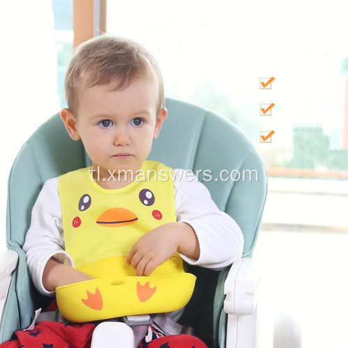 FDA Kumportableng Silicone Food Bib